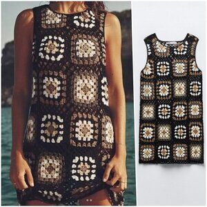 Zara Crochet Summer Dress Limited Edition NWT